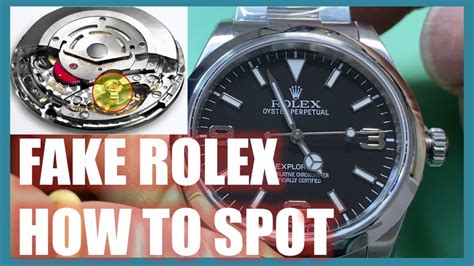 spot fake rolex explorer 1